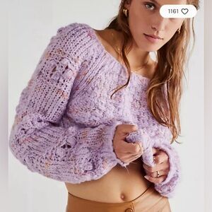 Free People 💜 Sunset Cloud Pullover ✨ NWT